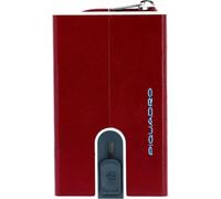 PIQUADRO Blue Square Compact Wallet Slider RFID Rosso