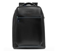 Piquadro Blue Square Daypack Cuir 42 cm Compartiment pour ordinateur portable noir