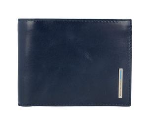 Piquadro Blue Square Étui pour cartes de crédit Cuir véritable 12 cm bleu