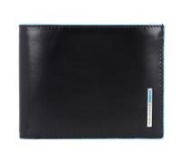 Piquadro Blue Square Porte-cartes de crédit en cuir 12,5 cm noir