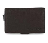 Piquadro Blue Square Étui pour cartes de crédit Protection RFID Cuir véritable 7 cm brun
