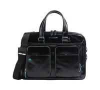 Piquadro - Blue Square Expandable Briefcase - Homme - Sacs - Noir - Taille: ONE Size