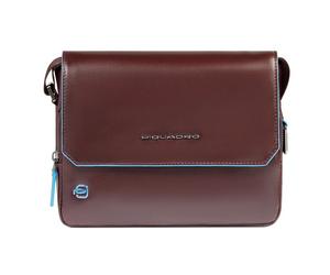 Piquadro Blue Square Messenger Cuir 23 cm brun