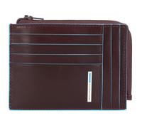 Piquadro Blue Square Porte-cartes de crédit RFID en cuir 12 cm rouge