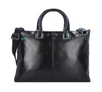 Piquadro Blue Square Porte-documents en cuir 42 cm Compartiment pour ordinateur portable noir