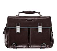 Piquadro Blue Square Porte-documents en cuir 43 cm Compartiment pour ordinateur portable brun