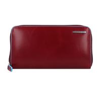 Piquadro - Portefeuille Rouge en Cuir avec 4 Compartiments - Femme - Accessoires - Rouge - Taille: ONE Size
