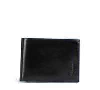 Piquadro Blue Square Portefeuille noir, cuir lisse, homme