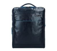 Piquadro Blue Square Revamp Sac à dos professionnel Cuir 41 cm Compartiment pour ordinateur portable bleu