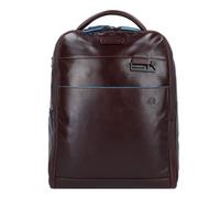 Piquadro Blue Square Revamp Sac à dos professionnel Cuir véritable 37 cm Compartiment ordinateur brun