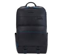 Piquadro Blue Square Revamp Sac à dos professionnel Protection RFID Cuir 43 cm Compartiment pour ordinateur portable bleu