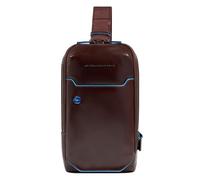 Piquadro Blue Square Sac à bandoulière Cuir véritable 15 cm brun