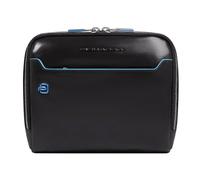 Piquadro Blue Square Sac à bandoulière Cuir véritable 21 cm noir