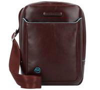 Piquadro Blue Square Sac à bandoulière en cuir 22 cm brun