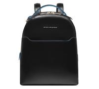Piquadro Blue Square Sac à dos de ville Cuir 30 cm noir