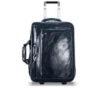 Piquadro Blue Square Sac à roulettes business en cuir 51 cm Compartiment pour ordinateur portable bleu