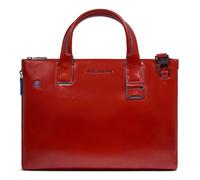 Piquadro Blue Square Sac de shopper Cuir 38 cm Compartiment pour ordinateur portable avec soufflet d'extension rouge