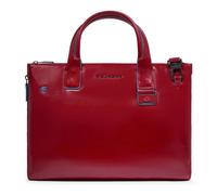 Piquadro Blue Square Sac de shopper Cuir 38 cm Compartiment pour ordinateur portable avec soufflet d'extension rouge