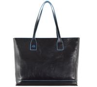 Piquadro Blue Square Shopper Sac en cuir 35 cm noir