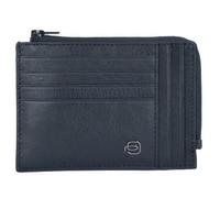 Piquadro Blue Square Special Porte-cartes de crédit RFID en cuir 12 cm noir