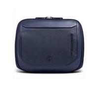 Piquadro Borsello S143 Unisex Bleu Cuir et Tissu Horizontal BLUE UNI