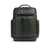 Piquadro Brief 2 Sac à dos d'ordinateur vert, nylon recyclé, homme