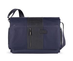 Piquadro Brief Messenger 43 cm Compartiment pour ordinateur portable bleu
