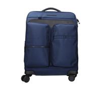 Piquadro - Chariot à Bagages en Tissu Bleu avec Fermeture Tsa - Homme - Valises - Bleu - Taille: ONE Size