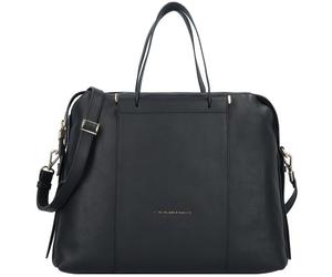 Piquadro Circle Attaché-case Cuir véritable 38 cm Compartiment ordinateur noir