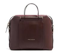 Piquadro Circle Attaché-case Cuir véritable 38 cm Compartiment ordinateur rouge