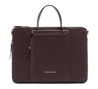 Piquadro Circle Attaché-case Cuir véritable 43 cm Compartiment ordinateur rouge