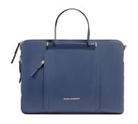 Piquadro Circle Porte-documents en cuir 43 cm Compartiment pour ordinateur portable bleu