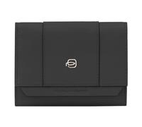 Piquadro Circle Porte-monnaie Protection RFID Cuir véritable 12 cm noir