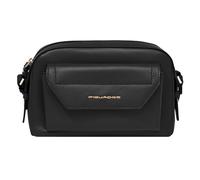 Piquadro Circle Sac à bandoulière Cuir véritable 23 cm noir