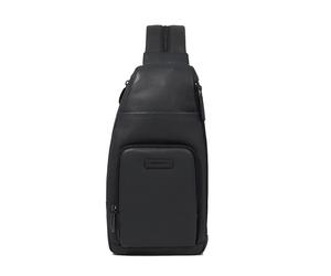 Piquadro - Convertible to backpack sling bag for iPad®mini - Homme - Sacs - Noir - Taille: ONE Size