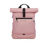 Piquadro - Corner 2.0 Rolltop Backpack - Homme - Sacs - Rose - Taille: ONE Size