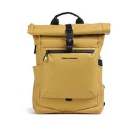 Piquadro Corner 2.0 Sac à dos roll-top ocre, unisexe, 17L