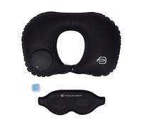 Piquadro - Ensemble de voyage avec oreiller gonflable pour le cou - masque et bouchons d'oreille - unisex - Accessoires - Noir - Taille: ONE Size