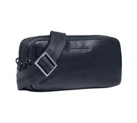 Piquadro - Étui en cuir à trois compartiments - Homme - Sacs - Bleu - Taille: ONE Size