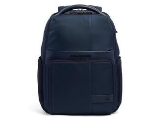 Piquadro - Expandable Laptop Backpack 15.6" - Homme - Sacs - Bleu - Taille: ONE Size
