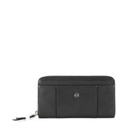Piquadro, Femme, Accessoires, Noir, Taille: ONE Size Portefeuille femme zippé à quatre soufflets