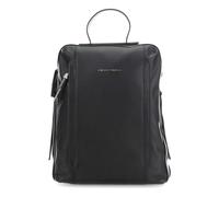 Piquadro, Femme, Sacs, Noir, Taille: ONE Size Sac en cuir noir pour ordinateur portable avec poche avant zippée