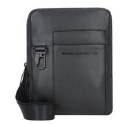 Piquadro Finn Sac à bandoulière Cuir véritable 18 cm noir