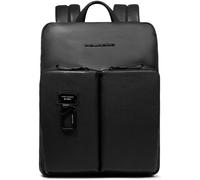 Piquadro Harper Daypack Cuir 38 cm Compartiment pour ordinateur portable noir