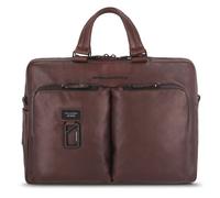 Piquadro Harper Porte-documents en cuir 40 cm Compartiment pour ordinateur portable brun