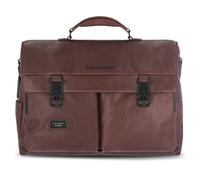 Piquadro Harper Porte-documents en cuir 43 cm Compartiment pour ordinateur portable brun