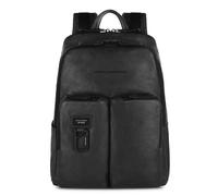 Piquadro Harper Sac à dos RFID Cuir 40 cm Compartiment pour ordinateur portable noir