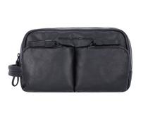 Piquadro Harper Trousse de toilette Cuir 23 cm noir
