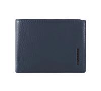 Piquadro, Homme, Accessoires, Bleu, Taille: ONE Size Portefeuille avec fenêtre d'identification rabattable