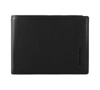 Piquadro, Homme, Accessoires, Noir, Taille: ONE Size Portefeuille Mena S avec porte-monnaie
